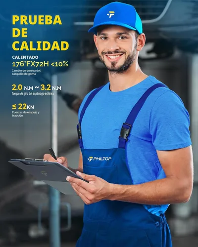 Vista 2 de PHILTOP Kit de suspensión delantera brazo de control inferior con rótula y barra estabilizadora y extremo de barra de acoplamiento compatible con Do