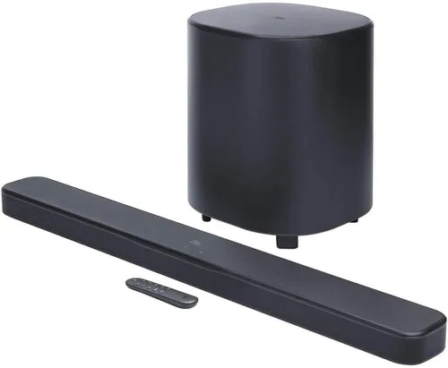 Vista 4 de JBL BAR500M2KIT1 Barra de sonido de 5.1 canales con subwoofer inalámbrico Dolby Audio Sonido envolvente Bluetooth HDMI ARC Streaming