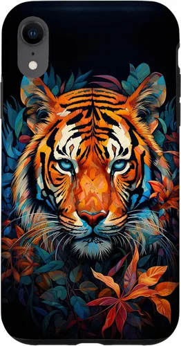 Vista 25 de Watercolor Tiger Face Design Wild Animal Big Cat Tiger Case for iPhone 17