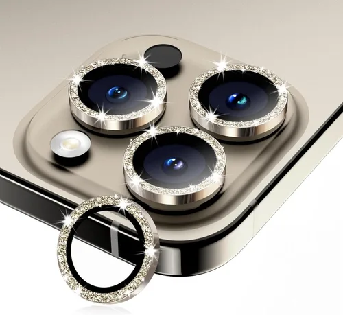 Vista 33 de Protector de lente de cámara para iPhone 15 Pro/15 Pro Max, protector de pantalla de vidrio templado, accesorios de cubierta de cámara individual