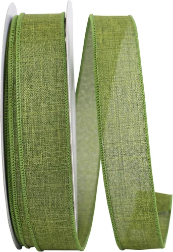 Vista 53 de Cinta Reliant Ribbon 92573W-031-09K para borde con alambre Everyday Linen Value, 1-1/2 pulgadas x 50 yardas, color negro