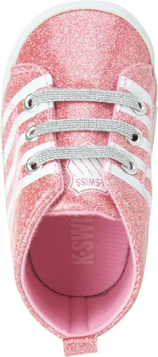 Vista 5 de K-Swiss Tenis para bebé niña Zapatos ligeros de suela suave Tenis de primera caminante para bebés niñas (0-12 meses)