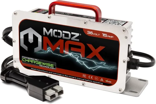 Vista 9 de Cargador de batería para carrito de golf MODZ® Max48 de 15 amperios, compatible con modelos Yamaha G19 - G22 de 48 voltios