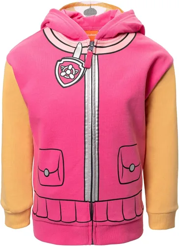 Vista 5 de Paw Patrol Rubble Chase Skye Fleece Zip Up Pullover Hoodie Toddler to Little Kid