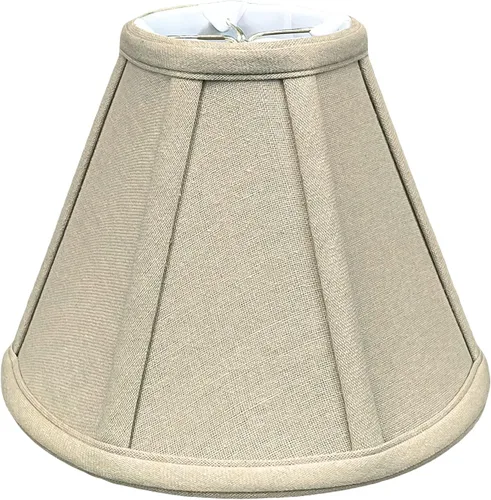 Vista 43 de Royal Designs, Inc. BS-707FC-6AGL Deep Empire Basic - Pantalla para lámpara con clip de llama, 3.5 x 6 x 5.75 pulgadas, color dorado antiguo