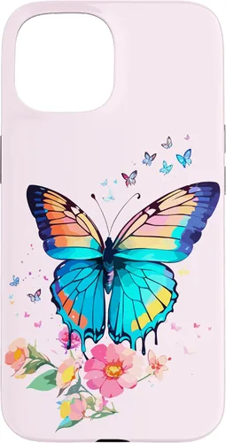 Vista 6 de iPhone 16 Mariposa Hermosa Mariposas Coloridas Amante Entomólogo Caso