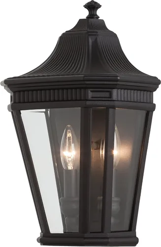Vista 8 de Generation Lighting OL5400BK Cotswold Lane - Farol de pared para iluminación de patio al aire libre, negro, 1 luz