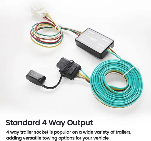 Vista 5 de Arnés de cableado de remolque de 4 pines personalizado para Honda CR-V 2007-2011, CRV Arnés de remolque CRV Cable de enganche de remolque, paquete