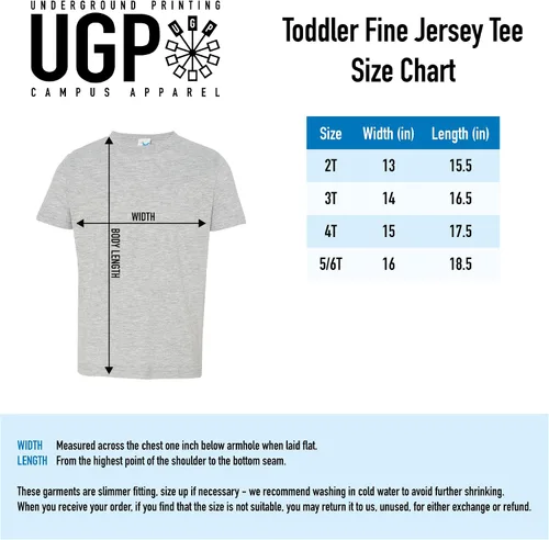 Vista 6 de NCAA - Camiseta de color del equipo para niños pequeños, universidad, universidad