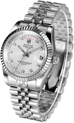 Vista 3 de HUNRUY 41MM Mens Luxury Quartz Watch with Calendar Luminous Waterproof Wrist Watches