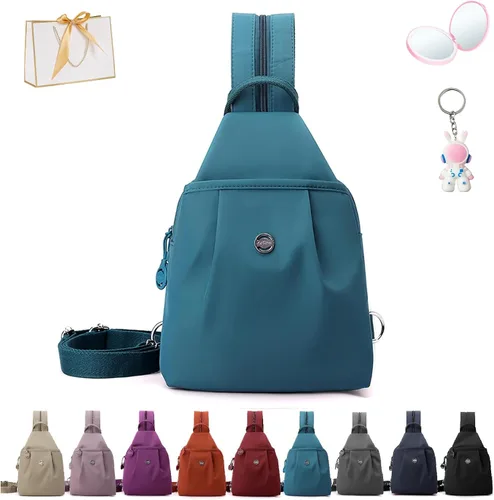 Vista 13 de Bolsa de viaje impermeable de 2 vías, nueva bolsa de mano 3 en 1 con Oxford impermeable, bolsa cruzada antirrobo de viaje para mujer
