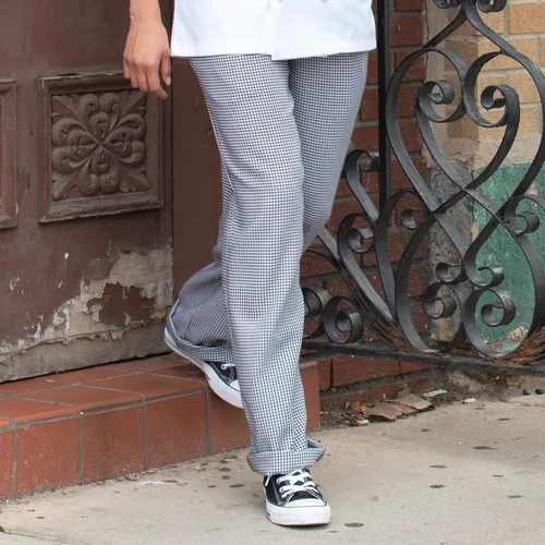 Vista 4 de Uncommon Threads Pantalón de chef clásico unisex con cintura elástica de 3.0in