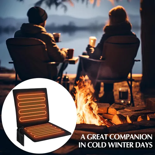 Vista 5 de Thyle Portable Heated Seat Cushion for Bleachers Foldable Heating Cushion 3 Mode Adjustable Heated Stadium Chair Bleacher Seat for Bleachers Indoor