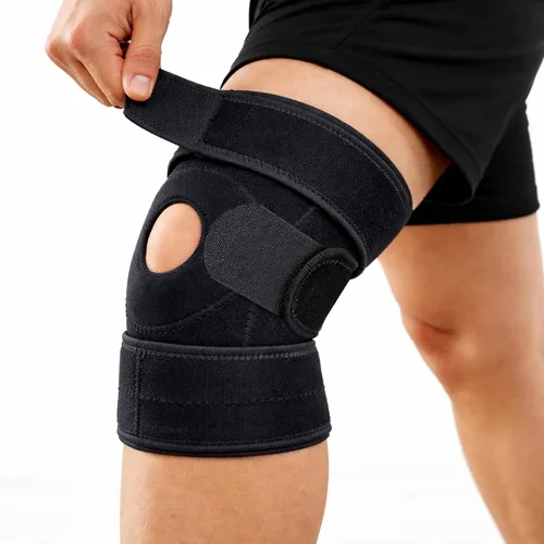 Vista 8 de YIBLBOX Rodillera para mujeres y hombres con estabilizadores laterales, rodilleras para dolor de rodilla, ACL MCL, artritis, alivio del dolor