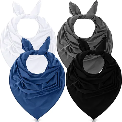 Vista 10 de 4 bandanas refrescantes para hombres y mujeres, bandanas que absorben la humedad, bufandas, protección solar que se enfría al instante cuando está