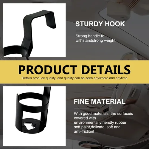 Vista 4 de 2 portavasos para automóvil, expansor portátil para bebidas, antideslizante para almacenamiento de bebidas y tazas, universal para la mayoría