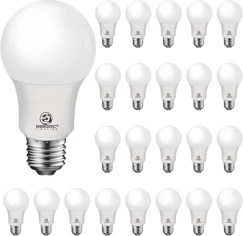 Vista 7 de ENERGETIC SMARTER LIGHTING Bombilla LED A19 equivalente a 40 W, blanco suave 2700 K, certificación UL, base estándar E26, bombilla LED no regulable