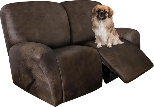 Vista 77 de ANARACHON Fundas para Sillas Reclinables Tipo Cuero, 4 Piezas Funda para Sillón Reclinable Lazy Boy, Protector de Muebles - Funda Suave Lavable