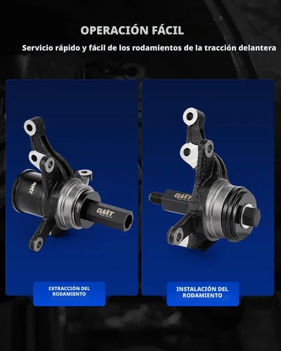 Vista 7 de Kit de prensa de rodamientos de rueda Orion Motor Tech para extracción e instalación de rodamientos de rueda delantera, juego de herramientas
