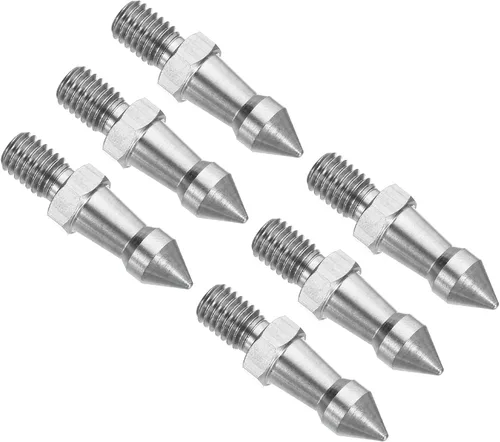 Vista 8 de PATIKIL Pico de trípode de rosca de 1/4 pulgadas, paquete de 6 trípode para cámara, tornillo de pico de acero inoxidable, adaptador de montaje