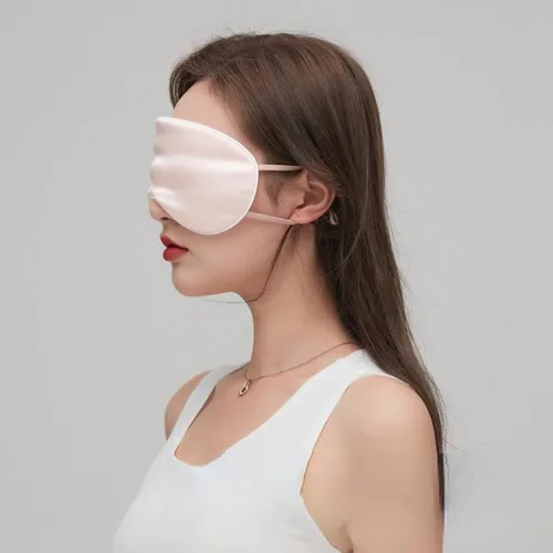 Vista 4 de Máscara de ojos de seda con terapia caliente/fría para el cuidado de los ojos y el sueño