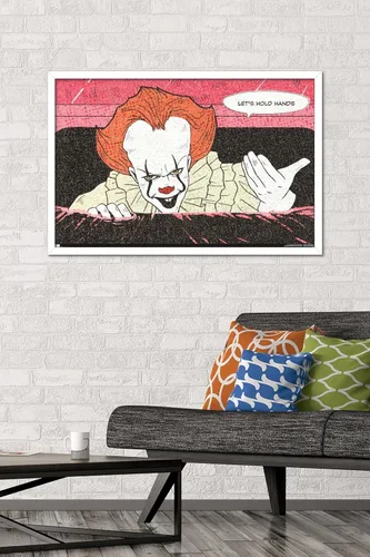Vista 2 de Trends International IT - Póster de pared con texto en inglés «Let's Hold Hands», 34 pulgadas de largo x 22.4 pulgadas, versión enmarcada Versión