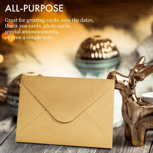 Vista 6 de Sobres para tarjetas de regalo, 100 sobres pequeños, sobres de papel para tarjetas de visita, bolsillos pequeños a granel para tarjetas de notas