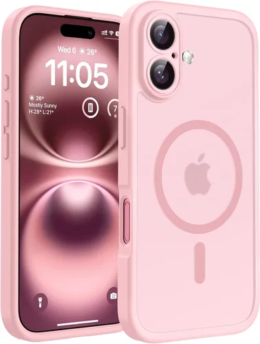 Vista 242 de TOCOL Funda para iPhone 11, compatible con Magsafe, protección completa de cámara, imanes integrados, protección contra caídas, funda translúcida