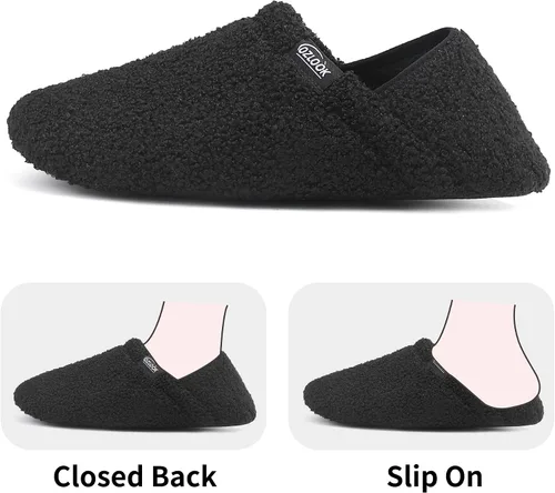 Vista 4 de OZLOOK Slippers for Women Men, Mens Womens House Slippers, Fuzzy Slippers Memory Foam Warm Curly Fur Indoor