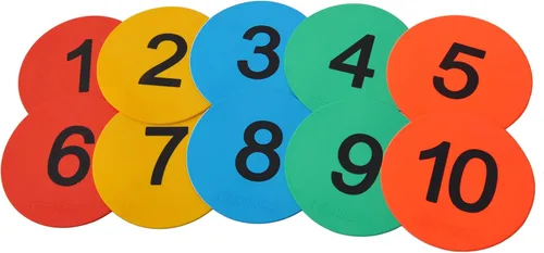 Vista 14 de Marcadores de puntos de piso numerados de 8 pulgadas