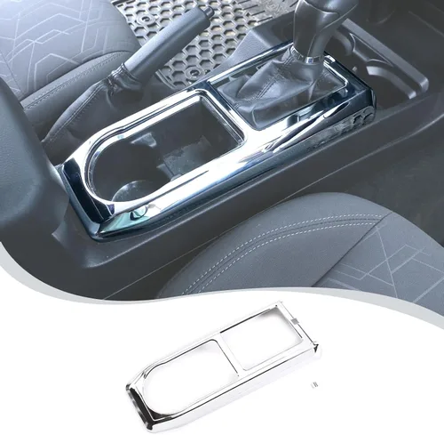 Vista 13 de Cubierta de marco de panel de engranajes de consola central compatible con Toyota Tacoma 2016-2023, panel de cambio de marchas de automóvil