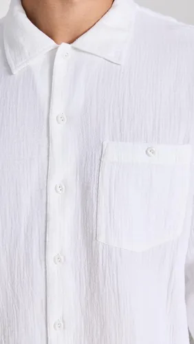 Vista 6 de Club Monaco Camisa de gasa de doble cara de verano para hombre