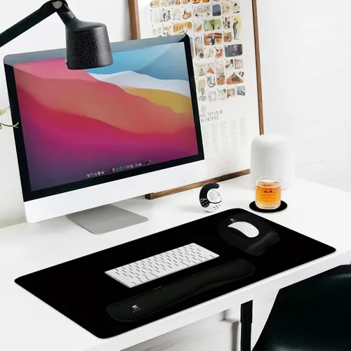 Vista 7 de Reposamuñecas para Teclado Alfombrilla Grande para Ratón Soporte de Muñeca para Computadora, 4 en 1 Almohadilla de Espuma Viscoelástica para Teclado