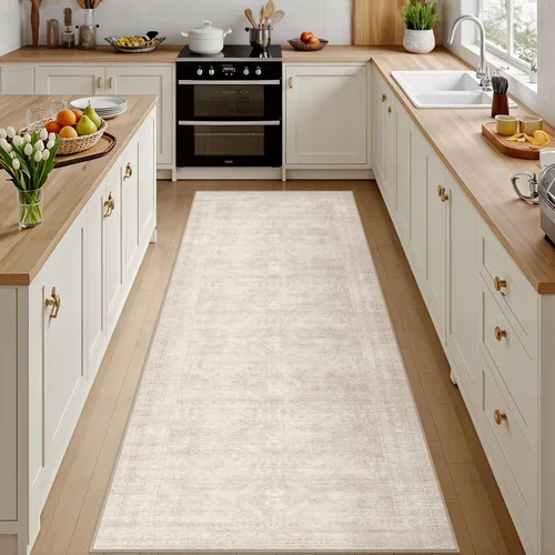 Vista 48 de Alfombras de área 8x10 Sala de estar: Dormitorio Alfombra Lavable Beige