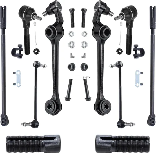 Vista 122 de Detroit Axle - Kit de suspensión delantera de 10 piezas para Chevrolet Trailblazer GMC Envoy 2004-2007 2005 2006 Soportes de brazo de control