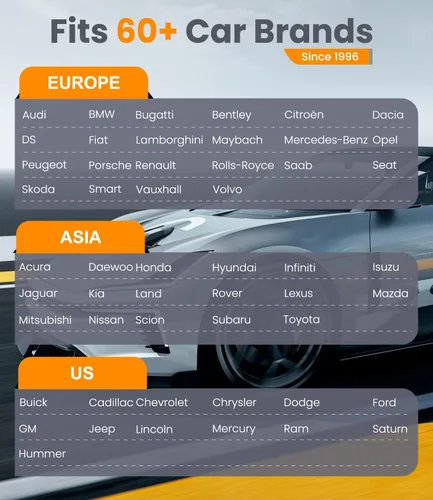 Vista 14 de Escáner OBD2 con transmisión ABS SRS, restablecer luces de falla Compruebe el lector de código del motor con funciones OBDII completas Prueba