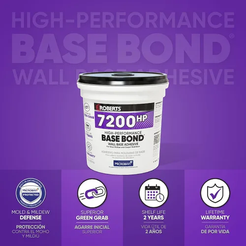 Vista 2 de Roberts Adhesivo de base de alto rendimiento para pared, 1 galón (3.78 L)