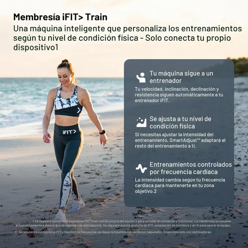 Vista 6 de NordicTrack Serie T Compact Treadmills for Home Gym Use With Cushioned Deck, Smart Incline Control, Heart Rate Training, and Guided Workouts