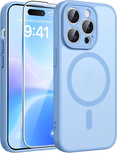 Vista 100 de FNTCASE para Samsung Galaxy Z Fold 7 Estuche Magnético: Funda de Teléfono Celular con Textura Mate Translúcida, Protección contra Caídas de Grado