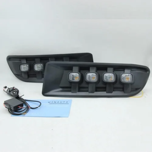 Vista 3 de Auto-Tech - 1 par de luces de circulación diurna DRL de repuesto para Toyota Land Cruiser Prado 2003-2009