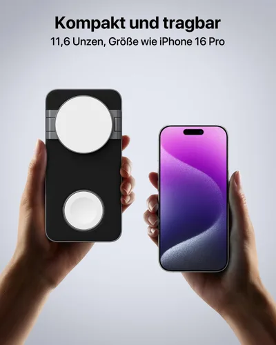 Vista 6 de Soporte de Cargador Inalámbrico Estación de Carga Rápida 3 en 1 para iPhone