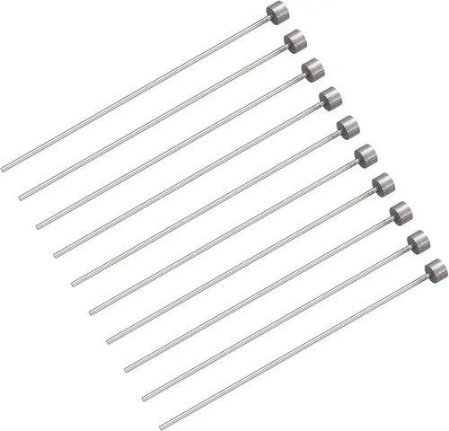 Vista 11 de uxcell Pasadores eyectores rectos, 0.118 in (1/8 ") de diámetro. Punzón de punta redonda de acero 65Mn 100 mm (4 ") de largo para mantenimiento