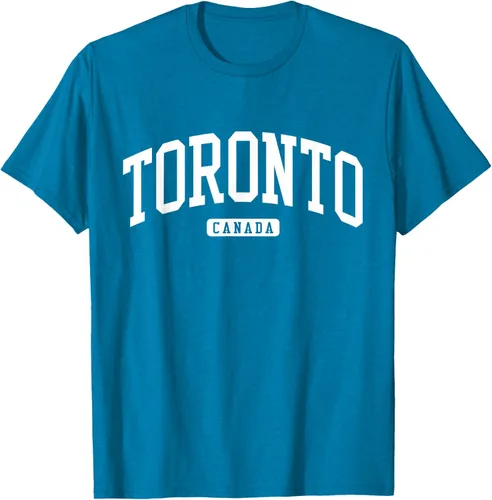 Vista 58 de Camiseta estilo universitario de Toronto Canada, Negro
