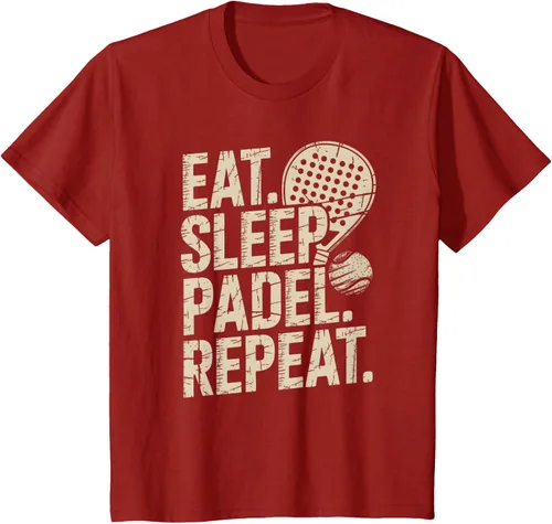 Vista 49 de Camiseta Eat Sleep Padel Repeat Padel Jugador de Tenis