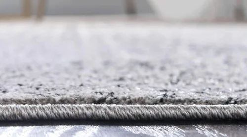 Vista 4 de Unique Loom Del Mar Collection Alfombra de Área - Jennifer (5' 1" x 8' Rectángulo, Gris/Negro)