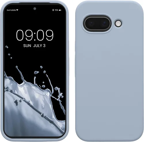 Vista 164 de kwmobile Funda Compatible con Google Pixel 6 Pro - Funda de Teléfono de Silicona TPU con Acabado Suave - Azul Caribe