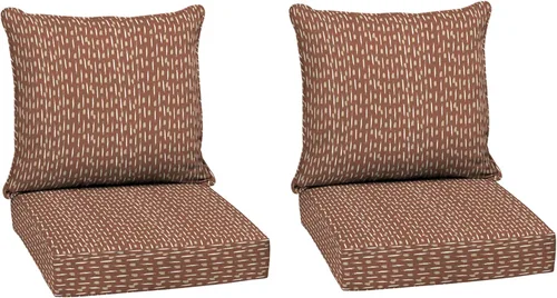 Vista 46 de Arden Selections Juego de asiento profundo para exteriores, 24 x 24, a prueba de lluvia, resistente a la decoloración, asiento profundo y cojín