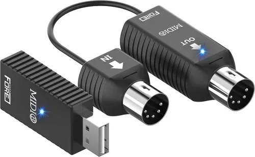Vista 8 de FORE MIDI USB Interfaz Tipo-C Trabaja con teclado MIDI/MIDI Deivce