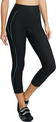 Vista 2 de BALEAF Pantalones cortos acolchados de ciclismo para mujer, pantalones de ciclismo capris para ciclismo, leggings giratorios 34 UPF 50+