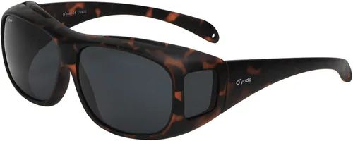 Vista 14 de yodo Gafas de sol que se ajustan sobre gafas con lentes polarizadas para hombres y mujeres Negro